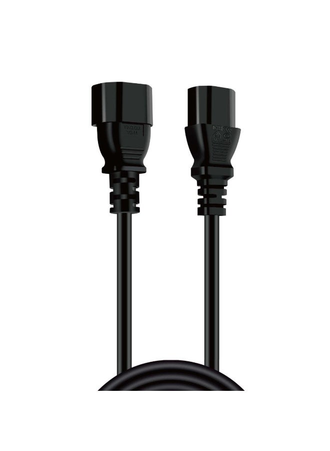 Haing HI-1038-PEC-150C PC Power Extension Cable from C13 to C14, 1.5 meters - Image 1